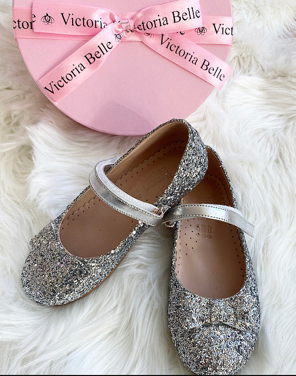 SILVER GLITTER SHOES